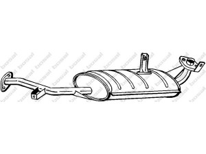 BOSAL 219-109 vidurinis duslintuvas 
 Išmetimo sistema -> Duslintuvas
14300-60A00, 14300-60A10, 14300-60A30