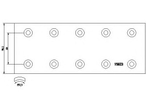 DON MP/38/1 stabdžio antdėklas, būgninis stabdys