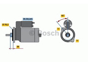 BOSCH 0 986 016 290 starteris 
 Elektros įranga -> Starterio sistema -> Starteris
020 911 023 N, 020 911 023 N, 020 911 023 J
