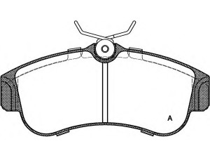 OPEN PARTS BPA0320.00 stabdžių trinkelių rinkinys, diskinis stabdys 
 Techninės priežiūros dalys -> Papildomas remontas
410602F025, 410602F026, 410604M525