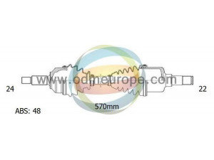 ODM-MULTIPARTS 18-141051 kardaninis velenas 
 Ratų pavara -> Kardaninis velenas
1683603172, 1683702172