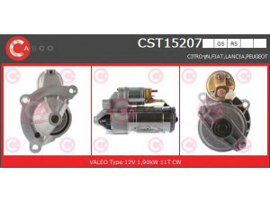 CASCO CST15207GS starteris 
 Elektros įranga -> Starterio sistema -> Starteris
5802EF, 5802W7, 5802X9, 5802Y0