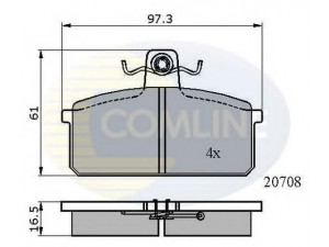 COMLINE CBP0204 stabdžių trinkelių rinkinys, diskinis stabdys 
 Techninės priežiūros dalys -> Papildomas remontas
82357469, 94435009, SE141165081C