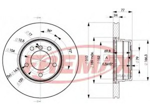 FREMAX BD-6402 stabdžių diskas 
 Dviratė transporto priemonės -> Stabdžių sistema -> Stabdžių diskai / priedai
3411 6 764 021