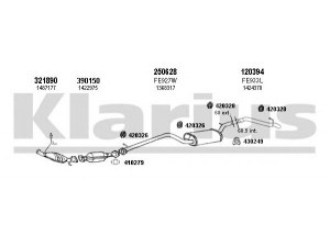 KLARIUS 361816E išmetimo sistema