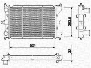 MAGNETI MARELLI 350213652000 radiatorius, variklio aušinimas 
 Aušinimo sistema -> Radiatorius/alyvos aušintuvas -> Radiatorius/dalys
867121251B