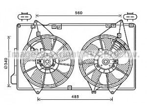 AVA QUALITY COOLING MZ7553 ventiliatorius, radiatoriaus 
 Aušinimo sistema -> Oro aušinimas
PE0115140, PE0115150, PE0115210