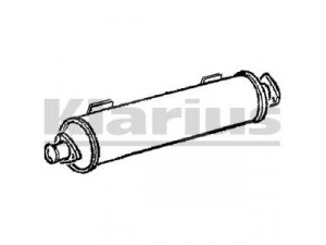 KLARIUS VW538V vidurinis duslintuvas 
 Išmetimo sistema -> Duslintuvas
068251053J, 068251053J, 068251053J