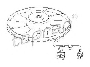 TOPRAN 112 321 ventiliatorius, radiatoriaus 
 Aušinimo sistema -> Oro aušinimas
1K0 959 455CN, 1K0 959 455CN, 1K0 959 455CN