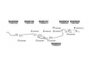 VENEPORTE 550425 išmetimo sistema 
 Išmetimo sistema -> Išmetimo sistema, visa