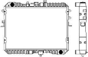 SAKURA  Automotive 1161-0305 radiatorius, variklio aušinimas