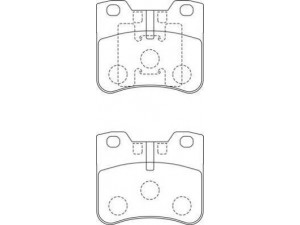 AISIN ASN-248 stabdžių trinkelių rinkinys, diskinis stabdys
425128