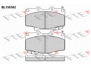 FTE BL1503A2 stabdžių trinkelių rinkinys, diskinis stabdys 
 Techninės priežiūros dalys -> Papildomas remontas
04465-60020, 04465-YZZAL, 04491-60150