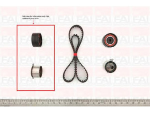 FAI AutoParts TBK117 paskirstymo diržo komplektas 
 Techninės priežiūros dalys -> Papildomas remontas