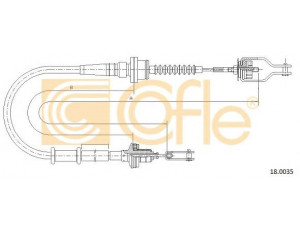 COFLE 18.0035 sankabos trosas 
 Dviratė transporto priemonės -> Kabeliai ir tachometro velenaai -> Sankabos trosas
307701M200, 307702M105, 307702M115