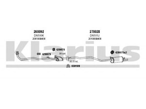 KLARIUS 270121E išmetimo sistema 
 Išmetimo sistema -> Išmetimo sistema, visa