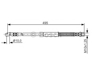 BOSCH 1 987 481 028 stabdžių žarnelė 
 Stabdžių sistema -> Stabdžių žarnelės
2121 3506060 10