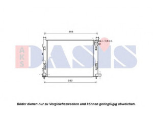 AKS DASIS 180093N radiatorius, variklio aušinimas 
 Aušinimo sistema -> Radiatorius/alyvos aušintuvas -> Radiatorius/dalys
214100055R, 214105423R, 214106179R