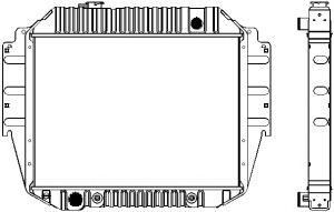 SAKURA  Automotive 1161-0218 radiatorius, variklio aušinimas