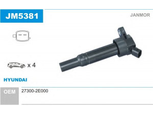 JANMOR JM5381 ritė, uždegimas 
 Kibirkšties / kaitinamasis uždegimas -> Uždegimo ritė
27300-2E000, 27300-2E000