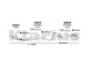 KLARIUS 361961E išmetimo sistema 
 Išmetimo sistema -> Išmetimo sistema, visa