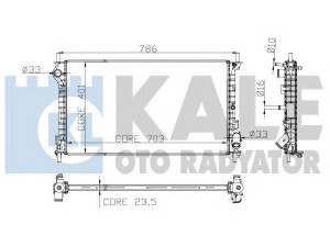 KALE OTO RADYATÖR 180800 radiatorius, variklio aušinimas 
 Aušinimo sistema -> Radiatorius/alyvos aušintuvas -> Radiatorius/dalys
1365996, 2T148005FA, 2T148005FB