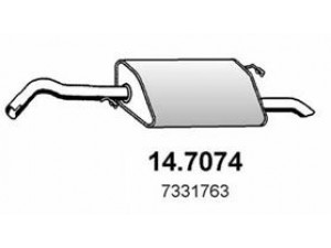 ASSO 14.7074 galinis duslintuvas 
 Išmetimo sistema -> Duslintuvas
1033719, 1044740, 1093925, 1108792