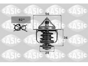 SASIC 9000702 termostatas, aušinimo skystis 
 Aušinimo sistema -> Termostatas/tarpiklis -> Thermostat
9091603088, 9091603120, 11537791072