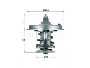 MAHLE ORIGINAL TX 78 83 termostatas, aušinimo skystis 
 Aušinimo sistema -> Termostatas/tarpiklis -> Thermostat
MD 015299, MD 094120, MD 997224