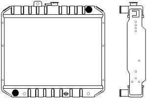 SAKURA  Automotive 1461-0307 radiatorius, variklio aušinimas
