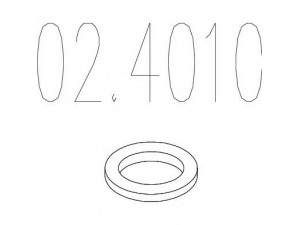 MTS 02.4010 tarpiklis, išleidimo kolektorius 
 Dviratė transporto priemonės -> Išmetimo sistema -> Atskiros surinkimo dalys -> Sandariklis, alyvos pompa
9091706025