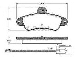BOSCH 0 986 TB2 242 stabdžių trinkelių rinkinys, diskinis stabdys 
 Techninės priežiūros dalys -> Papildomas remontas
6669780, 7153477, 93BB2008BA, 93BB2M008BA