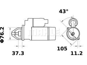 MAHLE ORIGINAL MS 189 starteris 
 Elektros įranga -> Starterio sistema -> Starteris
2110 3708 010 04, 37 460 091, 570 237 008