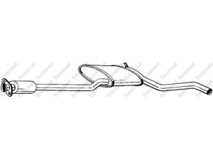 BOSAL 283-671 vidurinis duslintuvas 
 Išmetimo sistema -> Duslintuvas
1632740, 5012407, 5012408, 5019230
