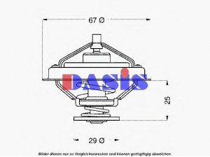 AKS DASIS 751898N termostatas, aušinimo skystis 
 Aušinimo sistema -> Termostatas/tarpiklis -> Thermostat
4804321, 98432310, 98467516