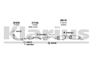 KLARIUS 330449E išmetimo sistema 
 Išmetimo sistema -> Išmetimo sistema, visa
