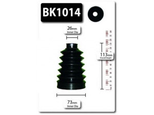 SHAFTEC BK1014 gofruotoji membrana, kardaninis velenas 
 Ratų pavara -> Gofruotoji membrana