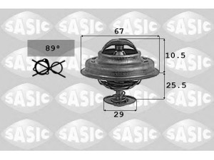 SASIC 9000741 termostatas, aušinimo skystis 
 Aušinimo sistema -> Termostatas/tarpiklis -> Thermostat
3485203