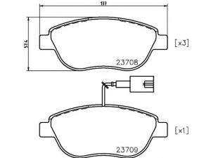 HELLA PAGID 8DB 355 018-831 stabdžių trinkelių rinkinys, diskinis stabdys 
 Techninės priežiūros dalys -> Papildomas remontas
77365623, 51928528, 71752990, 71754803