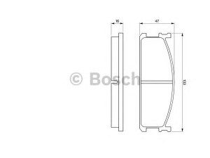 BOSCH 0 986 424 157 stabdžių trinkelių rinkinys, diskinis stabdys 
 Techninės priežiūros dalys -> Papildomas remontas
