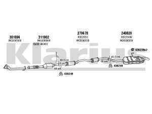 KLARIUS 120379E išmetimo sistema 
 Išmetimo sistema -> Išmetimo sistema, visa