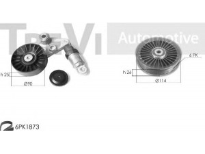 TREVI AUTOMOTIVE KA1177 V formos rumbuotas diržas, komplektas 
 Techninės priežiūros dalys -> Techninės priežiūros intervalai