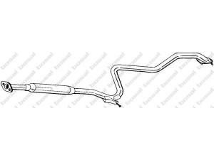 BOSAL 283-341 vidurinis duslintuvas 
 Išmetimo sistema -> Duslintuvas
20300-0N210, 20300-0N211, B030M-0N210GA