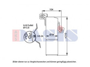 AKS DASIS 800635N džiovintuvas, oro kondicionierius 
 Oro kondicionavimas -> Džiovintuvas
2218300283, A2218300283