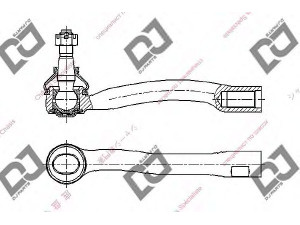 DJ PARTS DE1290 skersinės vairo trauklės galas 
 Vairavimas -> Vairo mechanizmo sujungimai
45047-29045, 4504729045