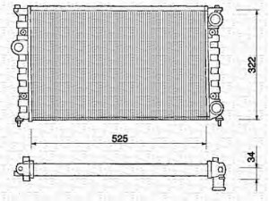 MAGNETI MARELLI 350213234000 radiatorius, variklio aušinimas 
 Aušinimo sistema -> Radiatorius/alyvos aušintuvas -> Radiatorius/dalys
6K0121253H, 6K0121253HS, 6K0121253S
