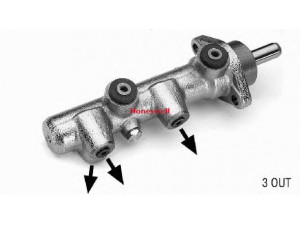 BENDIX 132880B pagrindinis cilindras, stabdžiai 
 Stabdžių sistema -> Pagrindinis stabdžių cilindras
0009938829, 460183, 460188, ZF09937665