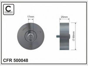 CAFFARO 500048 įtempiklio skriemulys, V formos rumbuotas diržas 
 Diržinė pavara -> V formos rumbuotas diržas/komplektas -> Įtempiklio skriemulys
16603-27011, 1660327010, 16620-27021