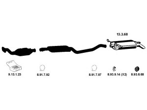 EBERSPÄCHER 222220 išmetimo sistema 
 Išmetimo sistema -> Išmetimo sistema, visa