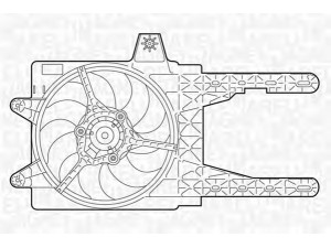 MAGNETI MARELLI 069402312010 ventiliatorius, radiatoriaus 
 Aušinimo sistema -> Oro aušinimas
46427347